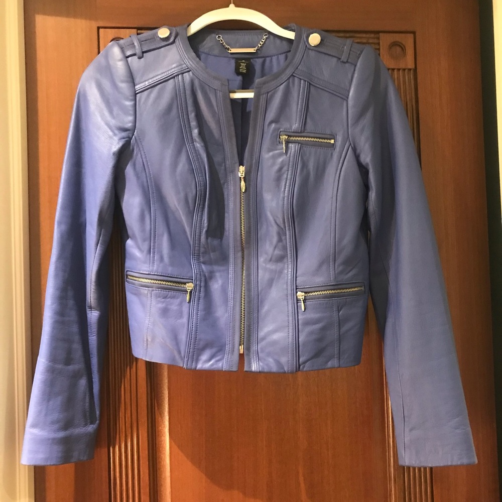 White House Black Market Genuine Leather Jacket